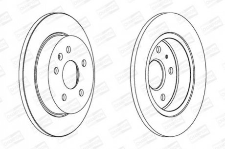 Тормозной диск задний Chevrolet Malibu / Opel Insignia A CHAMPION 562461CH (фото 1)
