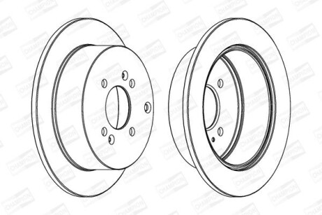 Диск гальмівний CHAMPION 562551CH-1