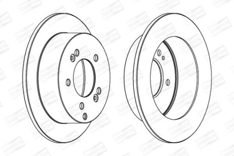 Диск гальмівний CHAMPION 562552CH