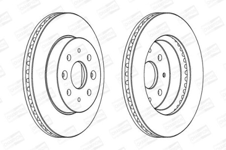 Диск гальмівний CHAMPION 562557CH