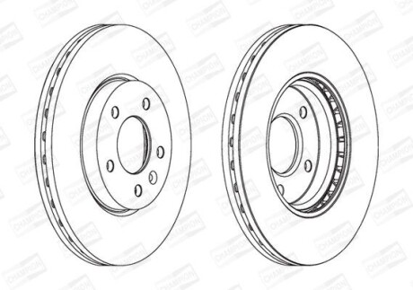 Диск гальмівний CHAMPION 562631CH