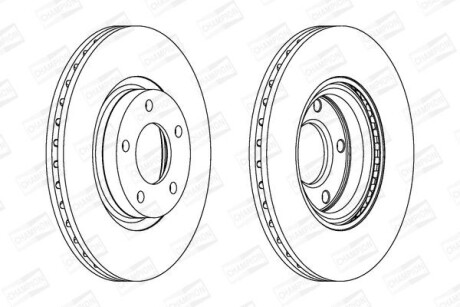 Диск гальмівний CHAMPION 562635CH