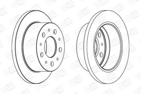 Диск гальмівний CHAMPION 562753CH