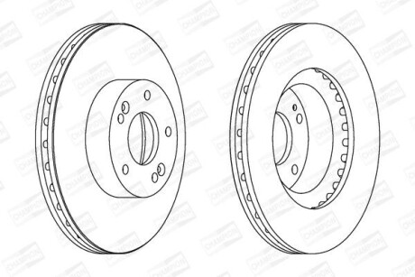 Диск гальмівний CHAMPION 562755CH