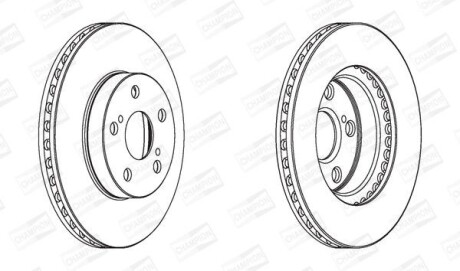 Диск гальмівний CHAMPION 562797CH