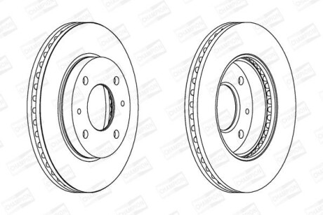 Гальмівний диск CHAMPION 562806CH