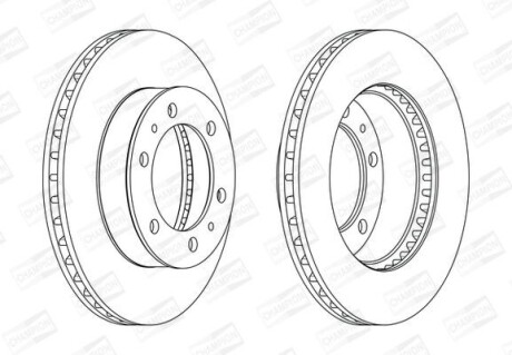 Гальмівний диск CHAMPION 562861CH