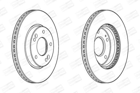 Диск гальмівний CHAMPION 562986CH