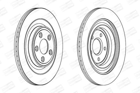 Гальмівний диск CHAMPION 563027CH