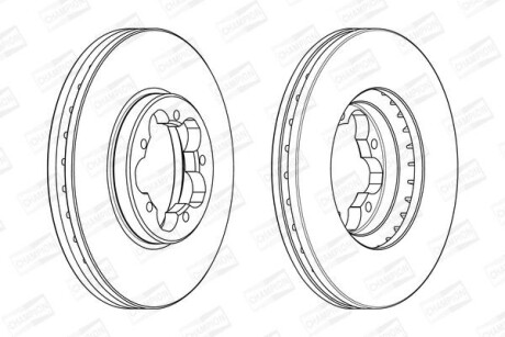 Диск гальмівний CHAMPION 563123CH