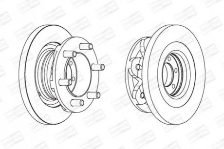 Гальмівний диск передній IVECO DAILY CHAMPION 567118CH1
