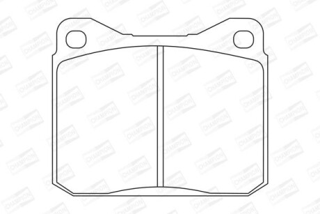 VW гальмів.колодки передн.LT28-55 75- CHAMPION 571255CH