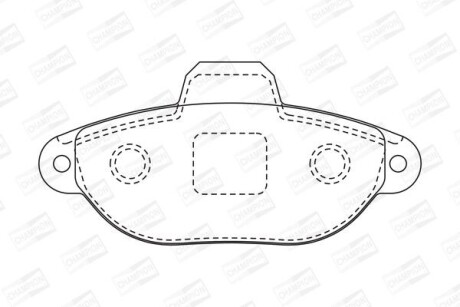 Гальмівні колодки CHAMPION 571528CH