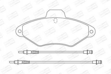 Гальмівні колодки CHAMPION 571757CH