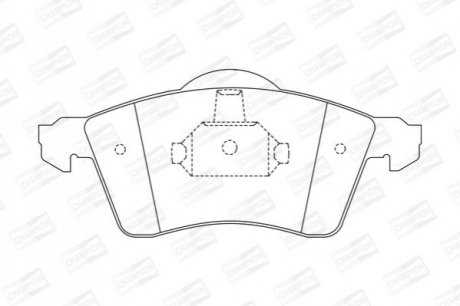 Тормозные колодки передние VW Transporter IV CHAMPION 571934CH