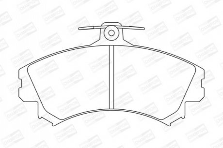 Тормозные колодки передние Mitsubishi Carisma, Colt, Space Star / Volvo S40, V40 / Smart Forfour CHAMPION 571940CH