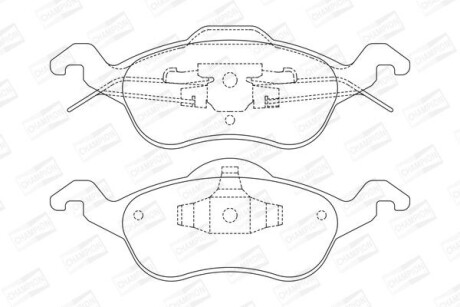 Колодки гальмівні дискові CHAMPION 571967CH