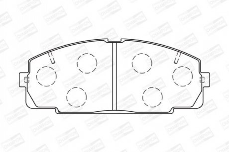 Гальмівні колодки CHAMPION 572367CH