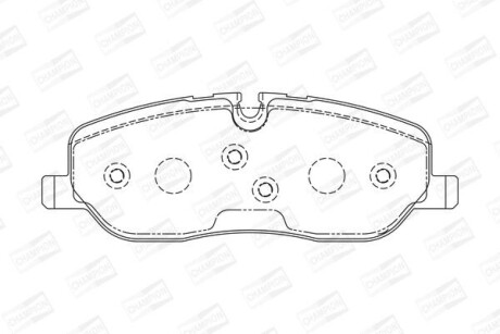 LANDROVER гальмівні колодки передн. Range Rover Sport 05-, Discovery 04- CHAMPION 572521CH