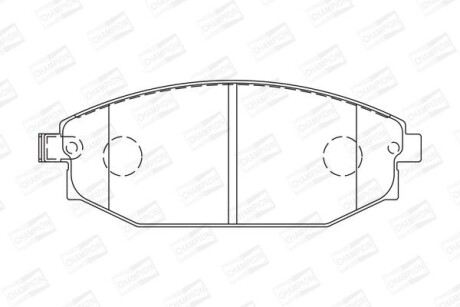 Гальмівні колодки CHAMPION 572534CH