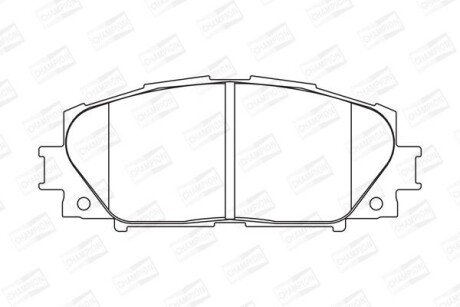 TOYOTA колодки гальмівні дискові YARIS 1.0 10-, YARIS / VIOS 1.3 05-13 CHAMPION 572578CH