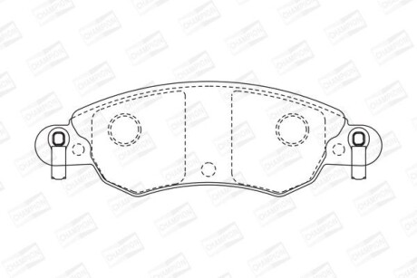 Колодки гальмівні дискові CHAMPION 573026CH