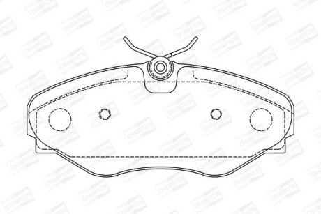 Гальмівні колодки передні Renault Espace CHAMPION 573099CH