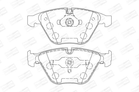 Колодки гальмівні дискові CHAMPION 573210CH