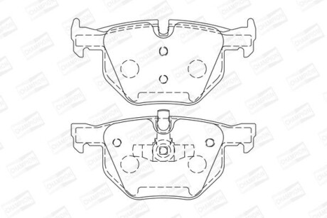 Колодки гальмівні дискові CHAMPION 573285CH