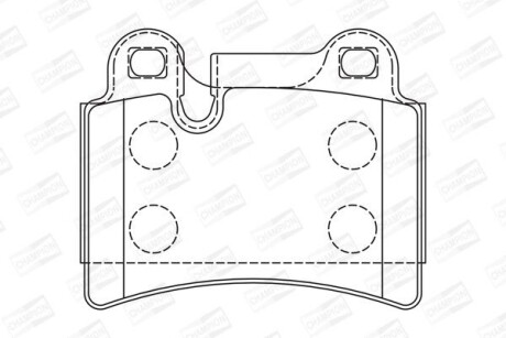 VW гальмівні колодки задн.Touareg 02- (сист.Brembo) CHAMPION 573297CH