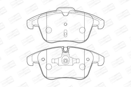 Колодки гальмівні дискові CHAMPION 573311CH