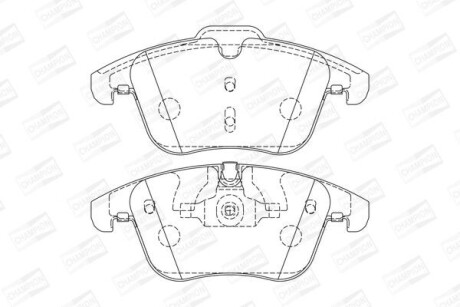 Колодки гальмівні дискові CHAMPION 573336CH
