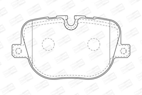 LANDROVER гальмівні колодки задн.Range Rover Sport 09- CHAMPION 573342CH