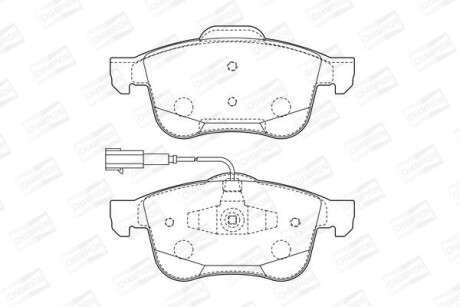 Гальмівні колодки CHAMPION 573350CH