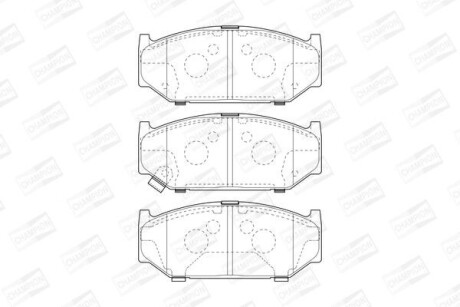 SUZUKI гальмівні колодки передн.Swift III 05- CHAMPION 573417CH