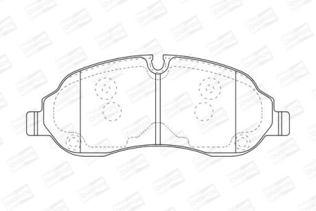 Колодки гальмівні дискові CHAMPION 573438CH