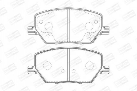 Гальмівні колодки CHAMPION 573610CH (фото 1)