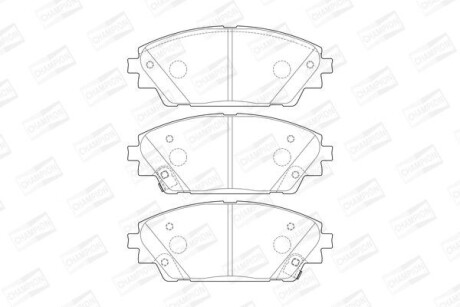 Колодки гальмівні дискові CHAMPION 573611CH