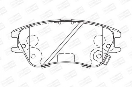 Гальмівні колодки CHAMPION 573642CH