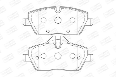 Колодки гальмівні дискові передні MINI MINI (F55) CHAMPION 573733CH