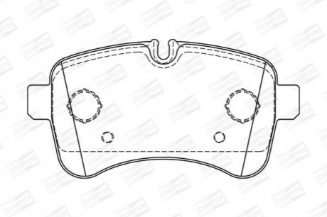 Гальмівні колодки CHAMPION 573740CH