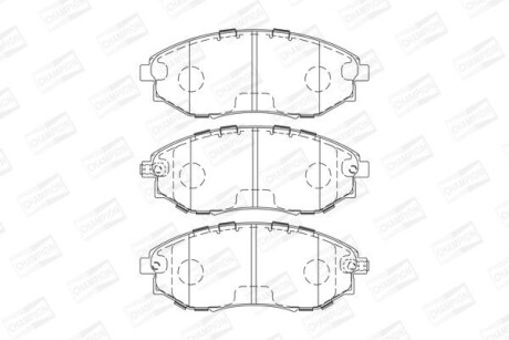 CHEVROLET гальмівні колодки передн. Epica 06- CHAMPION 573751CH
