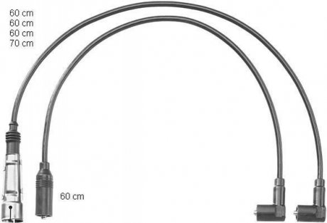 Комплект кабелей зажигания CHAMPION CLS027 (фото 1)