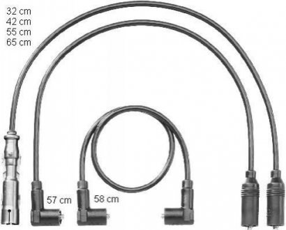 Комплект кабелів запалювання CHAMPION CLS034