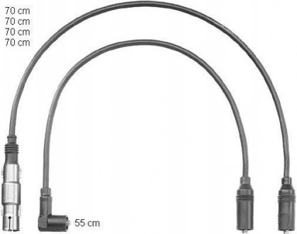 Комплект кабелей зажигания CHAMPION CLS043 (фото 1)
