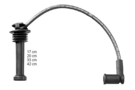 Дроти високого напруги Focus -08, Fiesta -08, Fusion 02-, Mondeo 1.6Ti-VCT 07-. CHAMPION CLS077