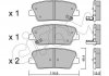 Гальмівні колодки зад. Santa Fe II/III 06-/Sorento II/III 09- (mando) (117x48,3x15,5) CIFAM 822-901-0 (фото 1)
