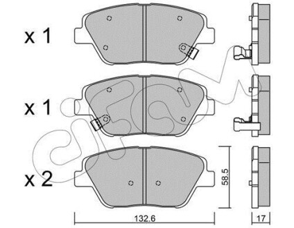 HYUNDAI Тормозн.колодки передн.Sonata NF,Kia Optima 09- CIFAM 822-945-0