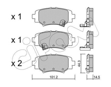 Тормозные колодки зад. Mazda 3 16- CIFAM 822-993-0