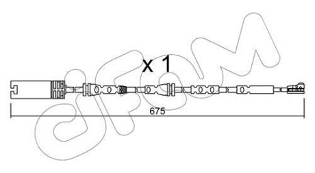 BMW датчик гальмівних колодок передн. X1 CIFAM SU.298
